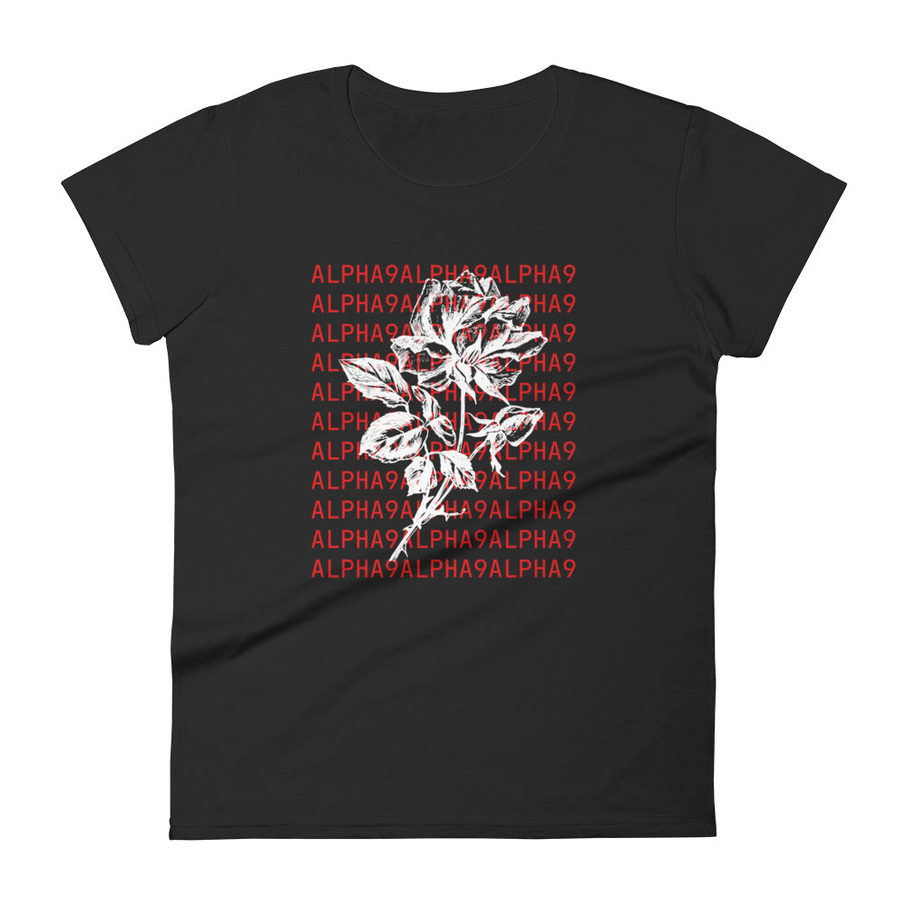 ALPHA 9 Rose T-Shirt (Womens)